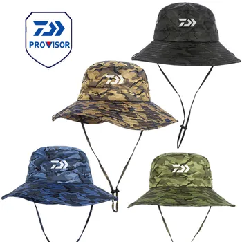 2021 Naujų Rudens Vasaros Daiwa Žvejybos Hat Vyrų Skrybėlę Lauko Laipiojimo Fang Shai Mao Kaubojus Žvejybos Bžūp Kamufliažas Žvejys