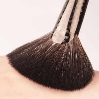 CHICHODO Makiažo Teptukas-2021 Naujas Prabangus Raižyti Ebony Gyvūnų Plaukų Serija-Fox&Pilka Žiurkė&Ožkos Plaukų Bronzer Brush-padaryti rašiklį-F150