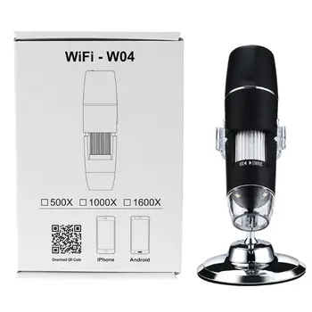 WiFi 1000X Skaitmeninis Mikroskopas 8-LED Šviesos didinamąjį stiklą Vaizdo Kamera, iPhone iOS/Android 37MB