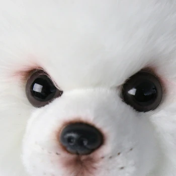 Fancytrader Puikus Baltas Šuo Pomeranijos Pliušinis Žaislas Įdaryti Kokybės Mielas Gyvūnų, Šunys Lėlės 25cmX10cmX20cm