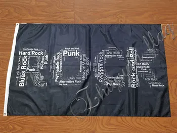 90x150cm rock and roll vėliavos banner ir su punk užsakymą bet rock, punk vėliava