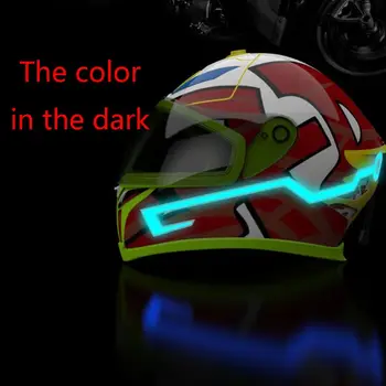 LED Šviesos Vandeniui Patvarus Motociklo Šalmas Naktį Jojimo Signalo Baras Mirksi Juostelė LED Light Šalmas Rinkinys