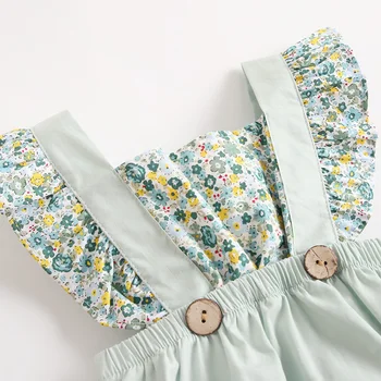 MILANCEL 2021 m. Vasarą Kūdikių Drabužiai Naujagimiams Drabužius Gėlių Kūdikio Mergina Bodysuits Todder apranga