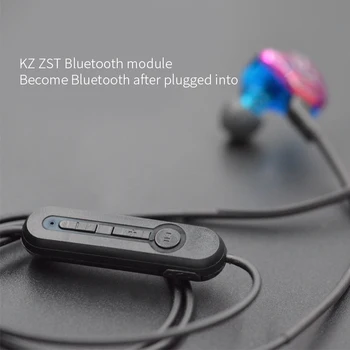 KZ ZST/ZS3/ZS5/AS10/ZS6/ZS10/ZSA/ES4 Bluetooth Kabelis 4.2 Belaidžio Atnaujinti Modulis Nuimamas Laidas Taikoma KZ Originalios Ausines