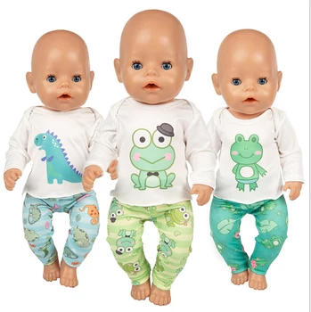 Mielas Gyvūnų Lėlės Drabužius+Karūnos Tinka gimęs kūdikis 43cm Lėlės Drabužiai Lėlės Priedai 17inch Baby Doll