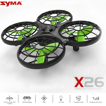 Syma X26 Rc Sraigtasparnis Mini Rc Drone Infraraudonųjų spindulių Kliūčių Vengimo Jutimo Žaislai Nuotolinio Valdymo Orlaiviai, Žaislai Vaikams, Vaikų Žaislas