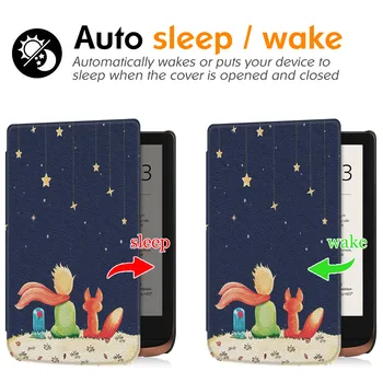 AROITA Smart Case, skirtas PocketBook 616/627/628/632/633/606 e-Skaitytojai - Lengvas Slim Fit Apsauginis Dangtelis su Sleep/Wake