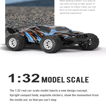Mini RC Automobilis 1:32 20km/h Didelės Spartos Dual Greičio Reguliavimas Patalpų Professional 