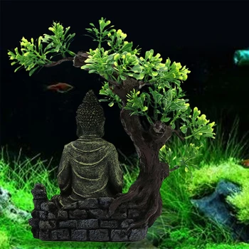 Senovės Budizmo Statula Zen Žuvų Bakas Kraštovaizdžio Ornamentu Modeliavimas Amatų Akvariumo Dekoracijos, Žuvys, Pramogos