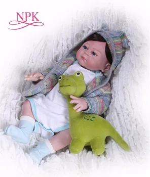 NPK 19 Colių viso kūno silikono Reborn Baby Doll Touch Nekilnojamojo mados dovanos, žaislai, Kūdikių Lėlės Naujas Skirtos Kalėdų Dovanos, karšto pardavimo