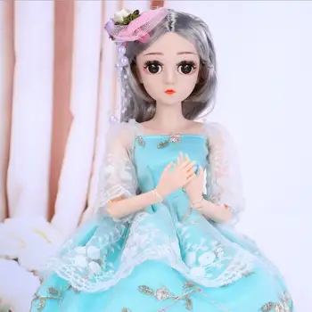 45cm BJD Doll lėlė Princesė SD Lėlės Drabužių Priedai Kilnojamojo Sujungta Lėlės Vestuvių Gown Dress Žaislai