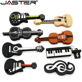 JASTER Nekilnojamojo talpa 8 stilius Instrumenty muzyczne Modelių pendrive 4 gb 16 gb 32 gb, 64 gb USB flash drive skrzypce/ fortepijonas/gitara