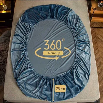 WOSTAR Prabanga siuvinėjimo žiemą šiltas flanelė elastinės juostos įrengtas lapas čiužinys padengti kieta super minkšta lova lakštai ir pagalvių užvalkalai