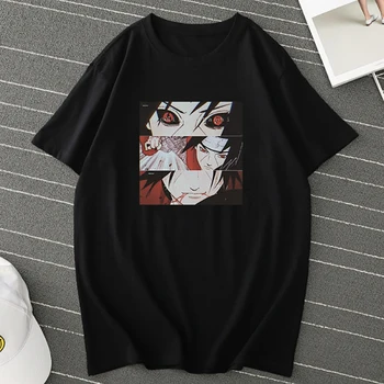 2020 Streetwear Japonų Anime Marškinėliai Vyrams Cool Naruto Uchiha Sasuke Vyrų Marškinėlius Moterims Drabužių Tee Viršūnes Moterų Harajuku Marškinėliai