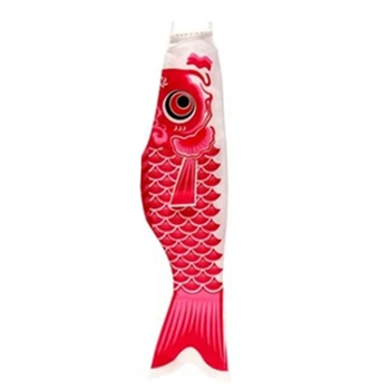 Nauja Japonų Karpis Windsock Streamer Žuvų Vėliavos Aitvaras Animacinių filmų Žuvų Spalvinga Windsock Karpis Vėjo Kojinių Vėliavos Koinobori 100cm