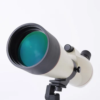 Kompaktiškas 24-60x80 Spotting scope su Trikoju Balta HD lll Naktį Versija Lauko Kempingas Paukščių stebėjimas Zoom Monokuliariniai Teleskopas