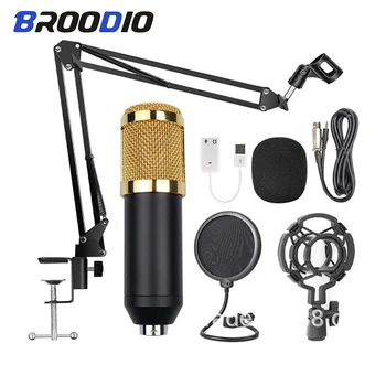 BM 800 Karaoke Kondensatoriaus Mikrofonas, Profesinės Cardioid Studija BM-800 Microfone Garso įrašų transliavimo Dainavimo Mic
