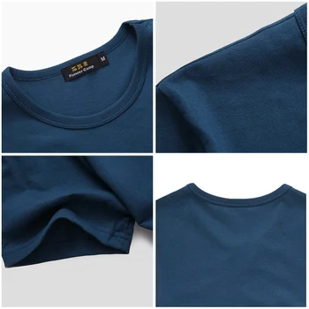 Pioneer stovykla naujas trumpas rankovės marškinėliai vyrams, atsitiktinis medvilnės audinio plokštumos, print t-shirt vyrams grafinis kvėpuojantis tees vyrų 522028