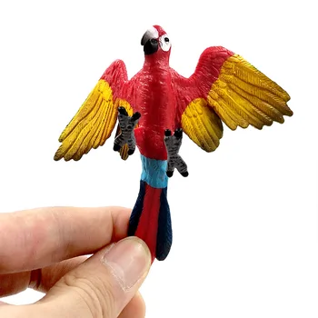 Modeliavimo mini Papūga paukštis Pav Gyvūnų Modelio, statulėlės, namų dekoro miniatiūriniai pasakų sodo puošmena priedai šiuolaikinės statula