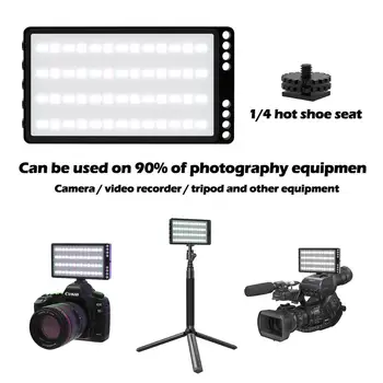 Įkraunama RGB Vaizdo Šviesos Nešiojamų Spalvinga Fone LED Skydelis su DSLR Fotoaparato Kalno Fotografijos Studija Nuotrauka Tiktok
