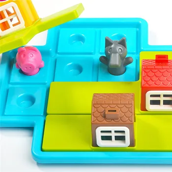 Juokinga Smart Hide&Seek stalo Žaidimai Tris Mažai Piggies 48 Iššūkis Tirpalu Žaidimai, IQ Mokymo Žaislai Vaikams Dovanos