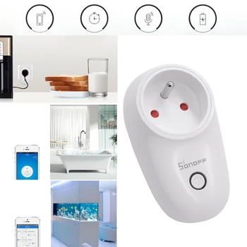 Sonoff S26 Pagrindinio WiFi Lizdas AS/ES/JK/JAV Wireless Plug Smart Home Pereiti Dirbti Su 