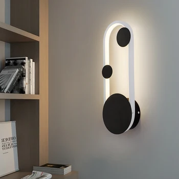 Naujo Dizaino Mini LED Sienos Žibintai Virtuvės Naktiniai Koridoriaus Bistro Paviršiaus Sumontuoti Geležies Patalpų namuose žibintams Į AC90-260V