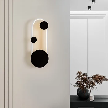 Naujo Dizaino Mini LED Sienos Žibintai Virtuvės Naktiniai Koridoriaus Bistro Paviršiaus Sumontuoti Geležies Patalpų namuose žibintams Į AC90-260V