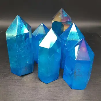 Aura kvarco kristalai lazdelė taško brangakmenių natūralių akmenų ir mineralų, dvasinės meditacijos, gydymo namų dekoro šiuolaikinės 1kg
