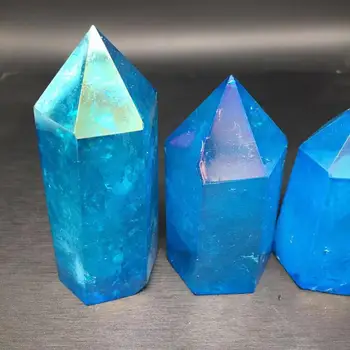 Aura kvarco kristalai lazdelė taško brangakmenių natūralių akmenų ir mineralų, dvasinės meditacijos, gydymo namų dekoro šiuolaikinės 1kg
