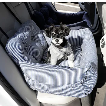 Šuo Automobilio Sėdynės Mažylis Booster Seat Naminių Kelionės Automobilių Vežėjas Lova su Kišene Clip-ant Saugos Diržo-neslidus pagrindas Šunys