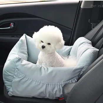 Šuo Automobilio Sėdynės Mažylis Booster Seat Naminių Kelionės Automobilių Vežėjas Lova su Kišene Clip-ant Saugos Diržo-neslidus pagrindas Šunys