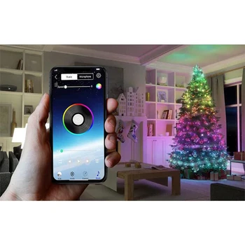 Kerstboom Decoratie Žibintai Užsakymą Led String Žibintai App Afstandsbediening Licht Lada-Koop
