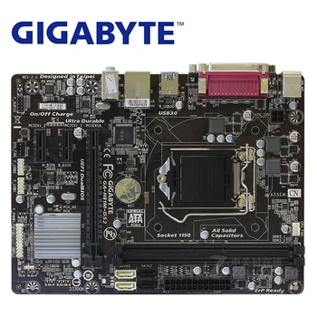 LGA 1150 Intel H81 DDR3 Gigabyte GA-H81M-DS2 pagrindinė Plokštė USB3.0 16GB H81M DS2 Darbalaukio Mainboard Systemboard Naudojamas H81M-DS2