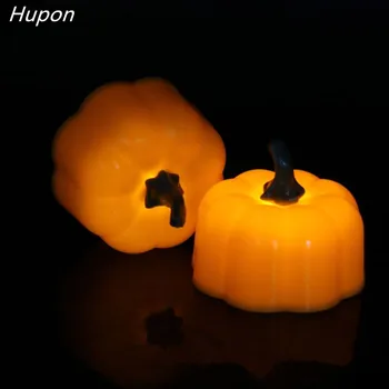 6pcs Mini LED Žvakių Šviesos Baterijos Netikrą Moliūgų Žibintų Geltona Flameless Žvakės Atostogų Helovinas Šalis Papuošalai