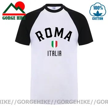 GorgeHike Derliaus Romų Italia marškinėliai vyrams Juokinga Romoje Italijos Vėliava T-shirt Retro Dizaino italijos Megztiniai ITA Tautos Komanda Viršūnes marškinėlius