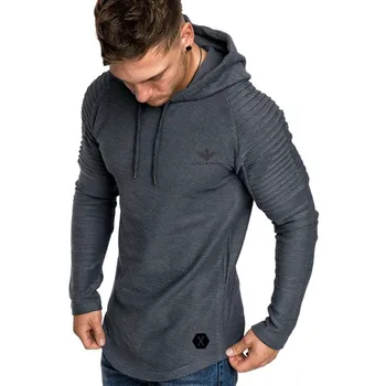 Rudenį 2020 nauji vyriški laisvalaikio hoodie spalvos, dryžuotas plisuotos dizaino megztinis atsitiktinis sportinę aprangą