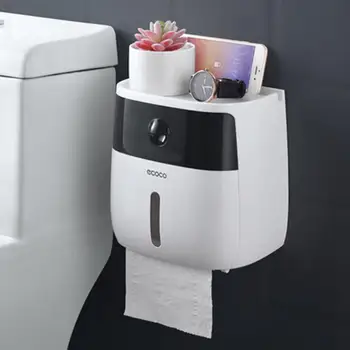 Prie sienos tvirtinamas tualetinio popieriaus laikiklis plastikinis balionėliai multi kūrybos tualeto ritinėlio laikiklis vonios kambarys dvigubo popieriaus, audinių langelį