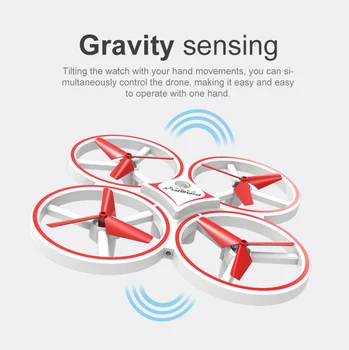 ZF04 Mini Drone Smart Žiūrėti Nuotolinio Stebėjimo Gestas Orlaivių UFO Vertus Kontrolės Drone Aukščio Laikyti Drone Žaisti Su Vaikais