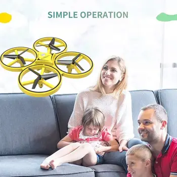 ZF04 Mini Drone Smart Žiūrėti Nuotolinio Stebėjimo Gestas Orlaivių UFO Vertus Kontrolės Drone Aukščio Laikyti Drone Žaisti Su Vaikais