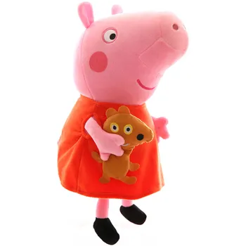 30 CM Mielas Peppa Pig George Tėtis, Mama, Šeimos Paketas Pliušiniai Žaislai Įdaryti Lėlės Pelucia Vaikų Gimtadienio Dovanos