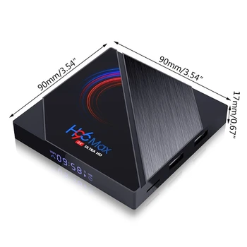 H96 MAX Smart TV Box 16GB 32GB 64GB Allwinner H616 Quad Core ARM Cortex A53 Wifi BT4.0 Youtube Reproductor Žvalgybos Set-Top
