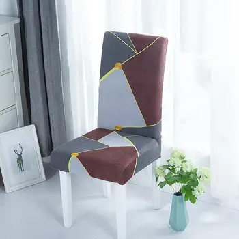 Geometrinis Spandex Kėdė Padengti Ruožas Elastinga Užvalkalai, Kėdės, Sėdynės Apima Valgomasis, Virtuvė Vestuvių Puotą Viešbutyje
