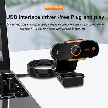 Auto Fokusavimo 1080P HD Kamera, web kamera, integruotas Mikrofonas Samrt webcam-Live Transliacijos Vaizdo skambučiai į Namus Konferencijos Darbą