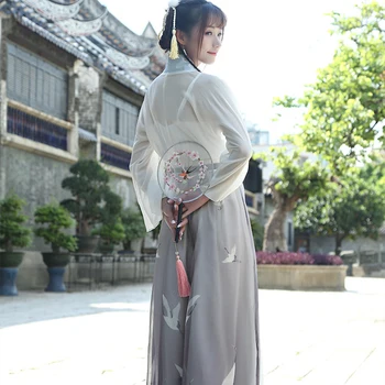 Hanfu apranga moterims kinijos kostiumas šifono hanfu suknelė senovės kinų kostiumas