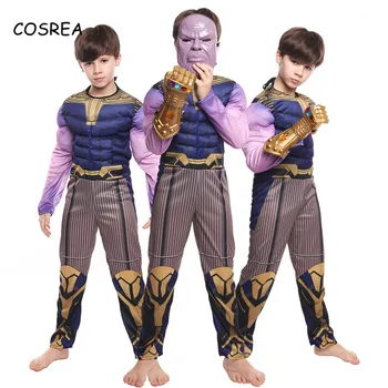 Thanos Raumenų Cosplay Kostiumų Vaikams Endšpilis Supermeno Kostiumas Vaikas Helovinas Thanos Kostiumas Zentai Karnavalas Kostiumas