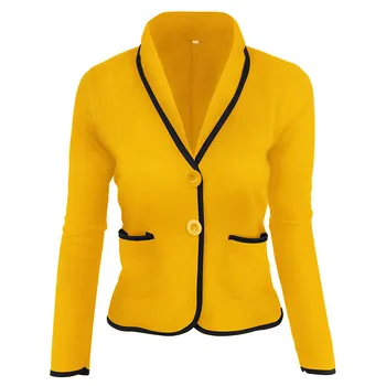 Yvlvol Plonas stiliaus moterų kostiumo švarkas tinka pavasario, rudens kailis lady kostiumas moteriški drabužiai Office Lady plus size 6XL