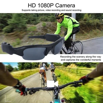 1080P Full HD Saulės Akiniai, Akiniai Skaitmeninio Vaizdo įrašymo Akinius, vaizdo Kameros, Mini vaizdo Kameros, Vaizdo Akiniai nuo saulės DVR Mados Vyrai Moterys