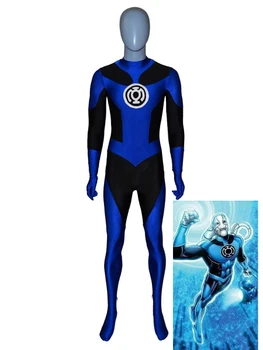 Mėlyna Žibinto Supermeno Kostiumas Spandex Mėlyna Žibinto Cosplay Kostiumų Zentai Bodysuit Karšto Pardavimo Suaugusiems/ Vaikams