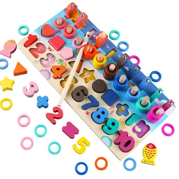 Švietimo, Vaikams, Žaislai, Mediniai Žaislai, Geometrinės Formos Pažinimo Žaislai, Dėlionės Matematikos Žaislai Anksti Švietimo Montessori Žaislai Vaikams